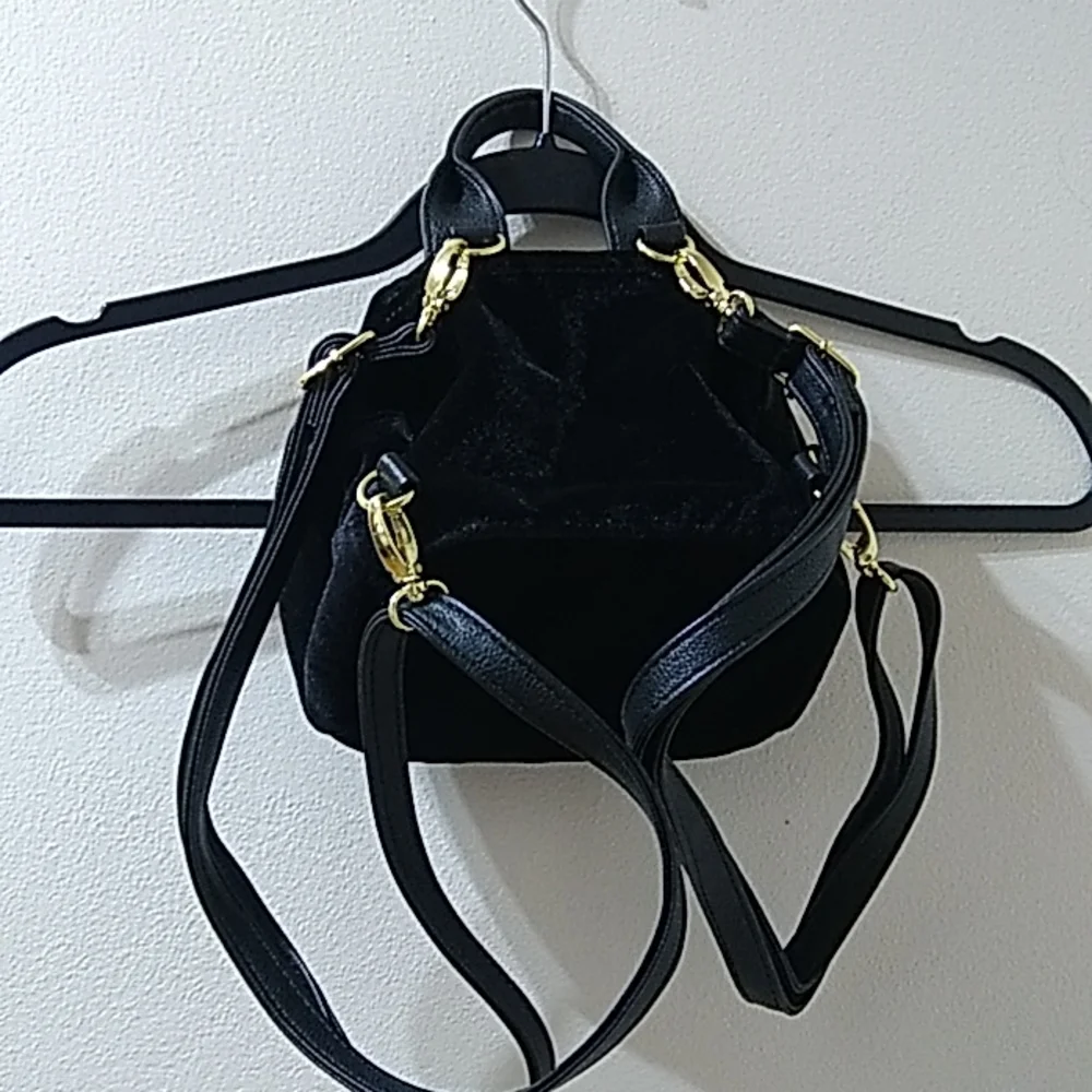 Steve Madden Small Velvet Backpack Bag